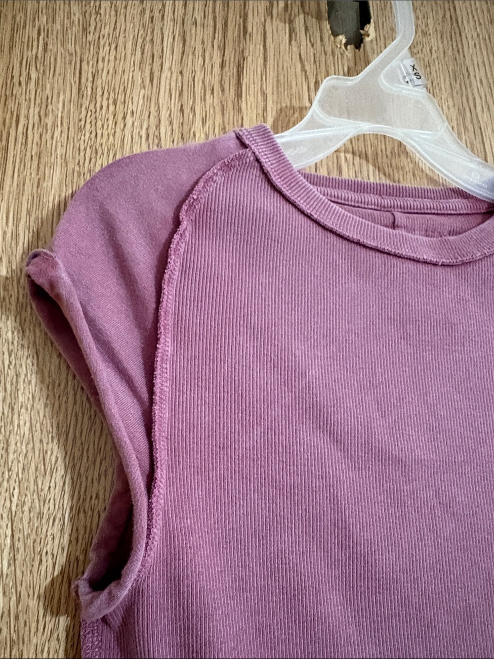We The Free Ribbed Sleeveless Top in Dusty Rose - Picture 3 of 7